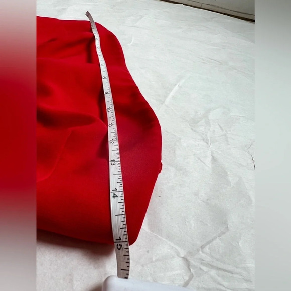 Cinq a Sept Red Strapless Luna Midi Sheath Mermaid Hem Dress Size 2 - Picture 7 of 10